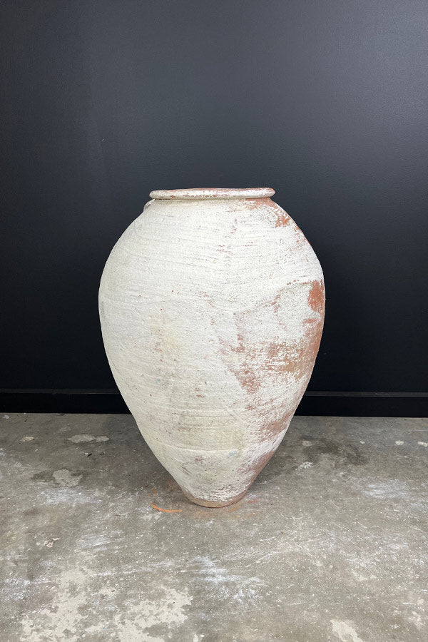 Single Handled Odemis Pot with Weathered Patina