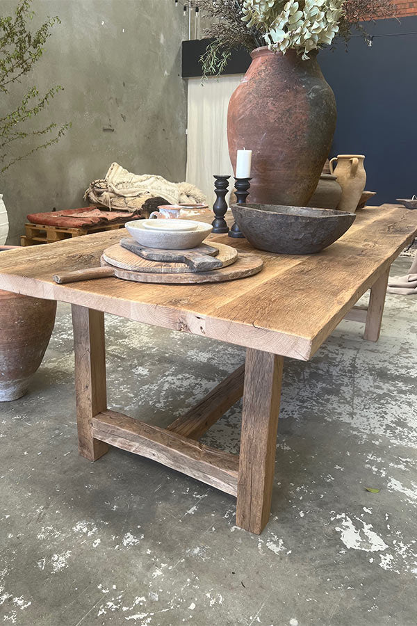 Rustic Oak Dining Table 2500mm x 1000mm