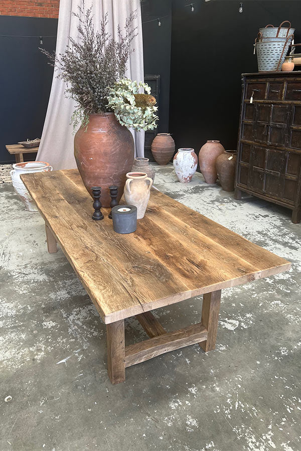 Rustic Oak Dining Table 2500mm x 1000mm