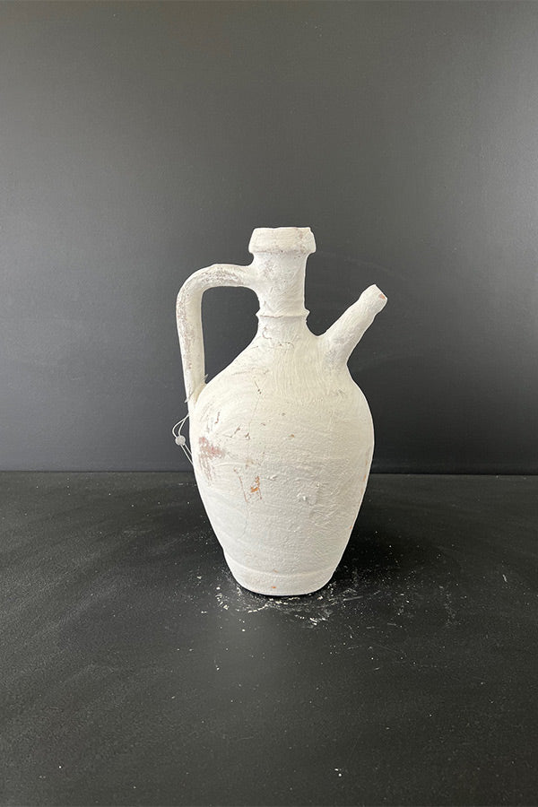 White Turkish Jug with Spout