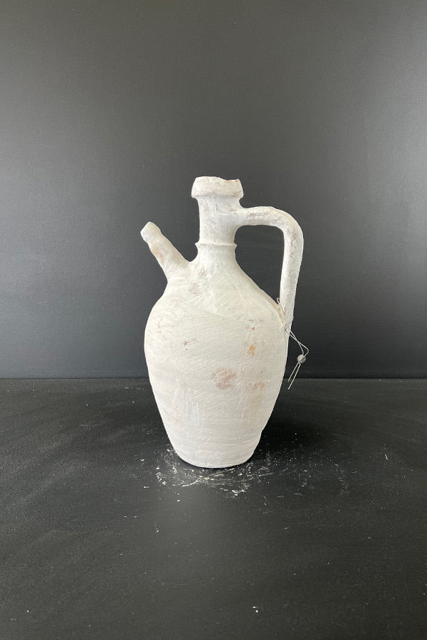 White Turkish Jug with Spout