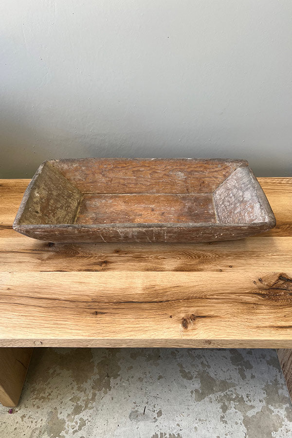 Single Handled Turkish Wooden Trough